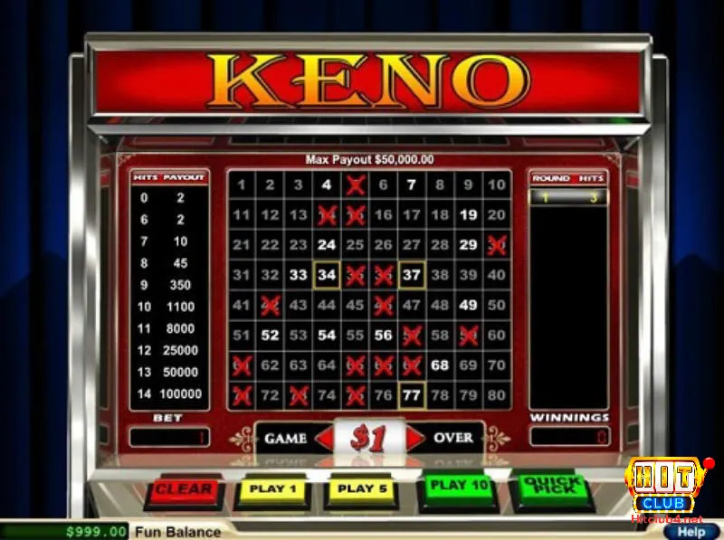 Keno Hit Club có gì hấp dẫn?