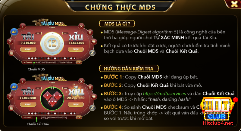 Luật chơi tài xỉu MD5 rất đơn giản